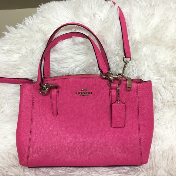 SOLD! Coach Bag Bright Pink - Picture 2 of 12